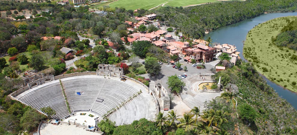 Panoramic view of Altos de Chavon Amphitheater